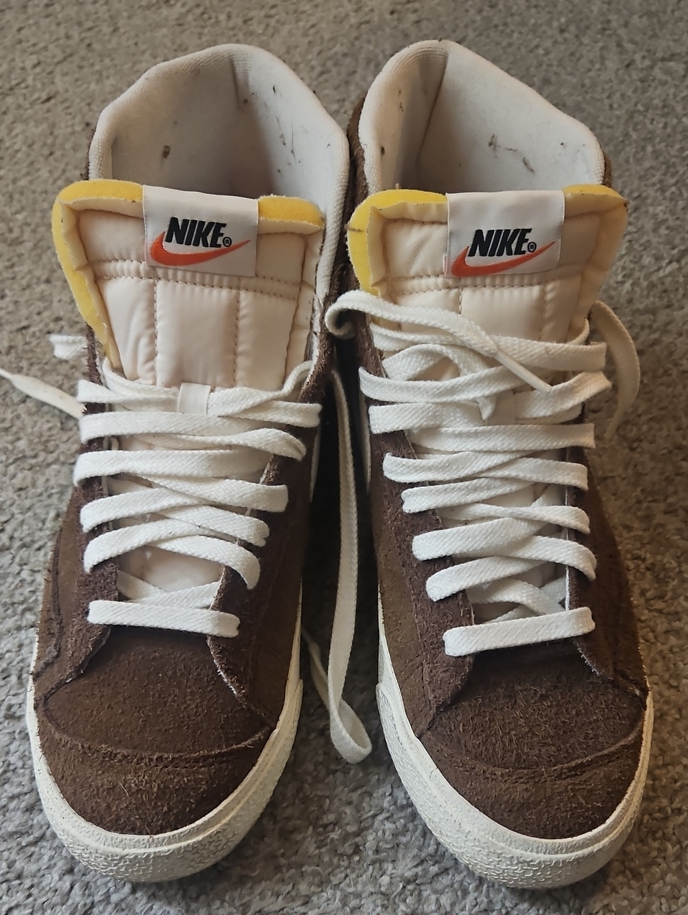 Nike Brown Suede High-Top Sneakers